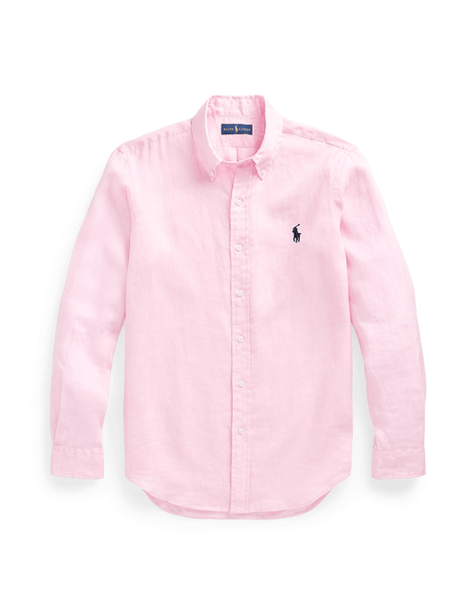 Ralph Lauren Mens Custom Fit Linen Shirt