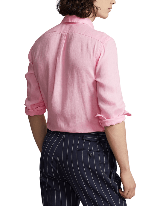 Ralph Lauren Mens Custom Fit Linen Shirt