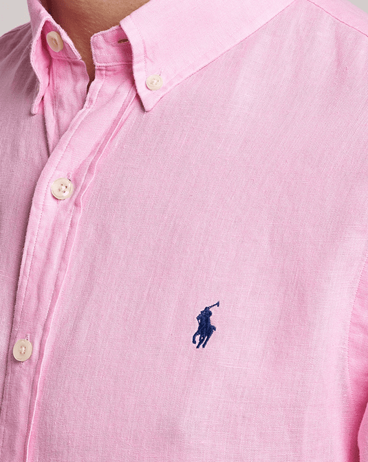 Ralph Lauren Mens Custom Fit Linen Shirt