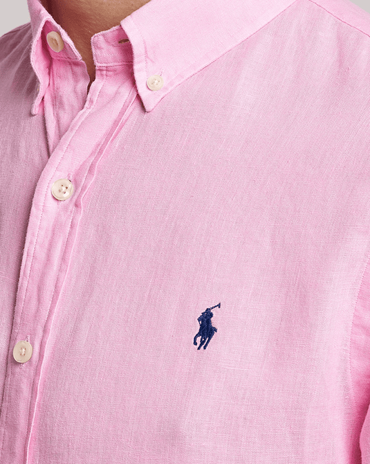 Ralph Lauren Mens Custom Fit Linen Shirt