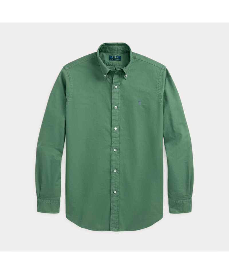 Load image into Gallery viewer, Ralph Lauren Mens Custom Fit Button Down Oxford Shirt | Fatigue
