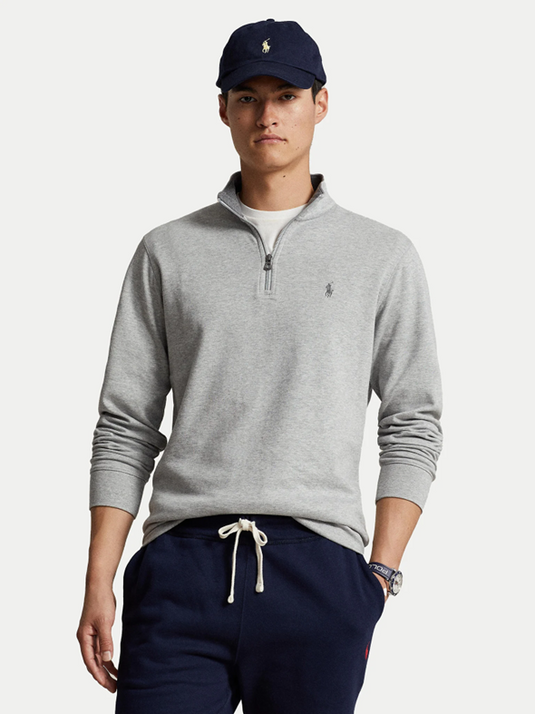 Polo Ralph Lauren Mens Luxury Jersey Quarter-Zip Pullover
