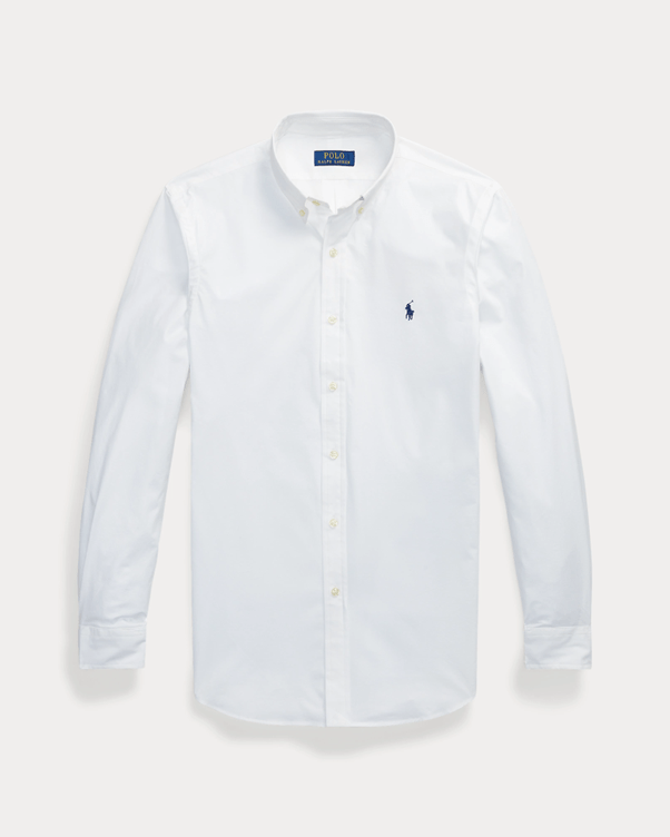 Load image into Gallery viewer, Ralph Lauren Custom Fit Stretch Poplin Shirt - White
