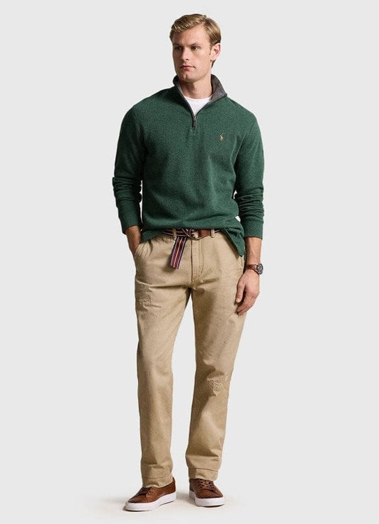 Ralph Lauren Mens Estate-Rib Quarter-Zip Pullover