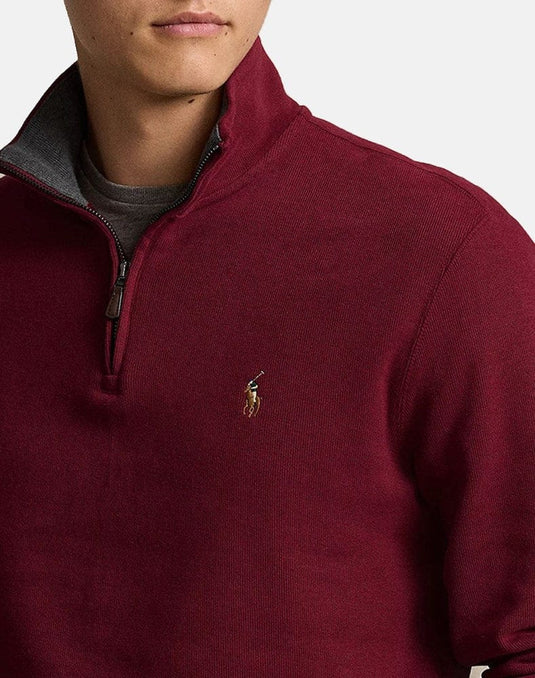 Ralph Lauren Mens Estate-Rib Quarter-Zip Pullover