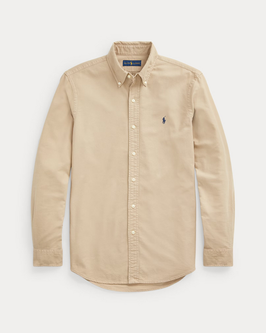Polo Ralph Lauren Mens Custom Fit Garment-Dyed Oxford Shirt