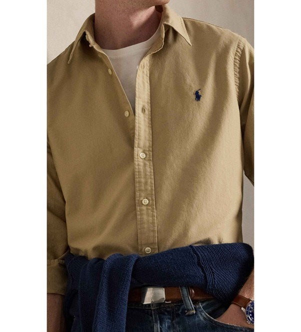 Load image into Gallery viewer, Polo Ralph Lauren Mens Custom Fit Garment-Dyed Oxford Shirt
