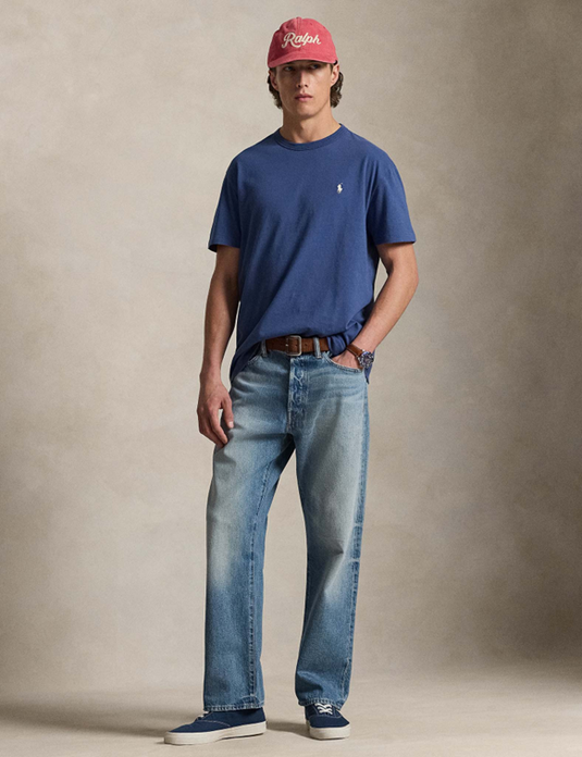 Polo Ralph Lauren Mens Classic Fit Mid-Weight Jersey Crewneck T-Shirt