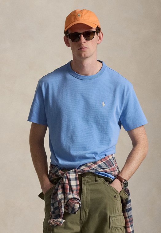 Polo Ralph Lauren Mens Classic Fit Mid-Weight Jersey Crewneck T-Shirt