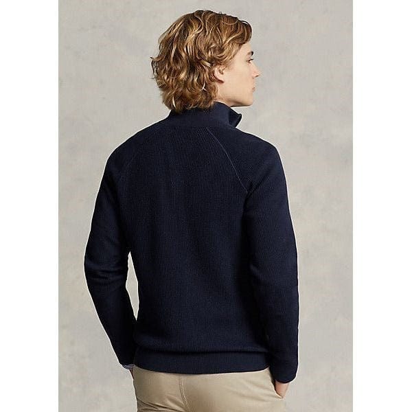 Load image into Gallery viewer, Ralph Lauren Mens Textured Cotton Full-Zip Sweater
