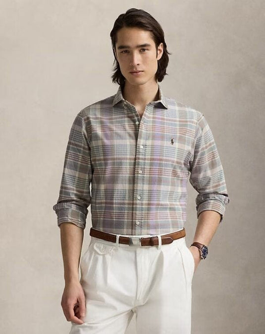 Ralph Lauren Mens Custom Fit Long Sleeve Shirt