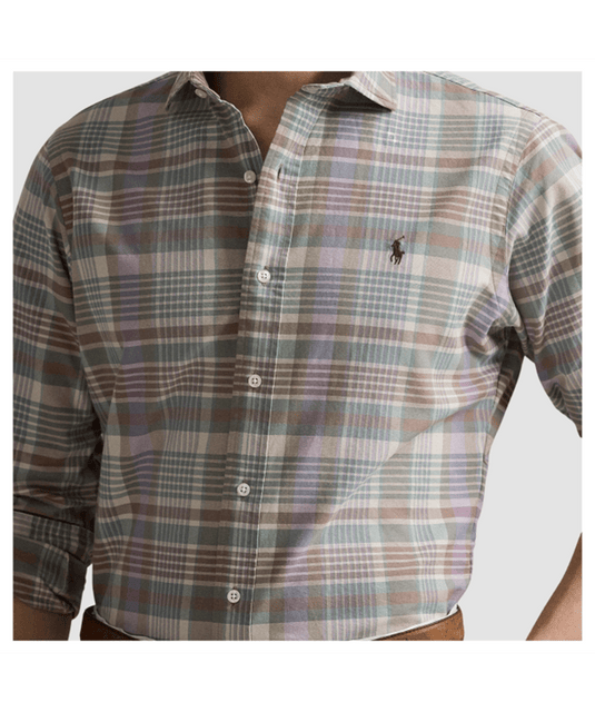 Ralph Lauren Mens Custom Fit Long Sleeve Shirt