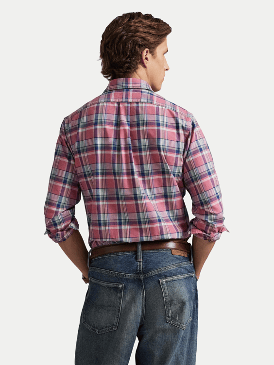 Load image into Gallery viewer, Ralph Lauren Mens Custom Fit Tattersall Check Oxford Shirt
