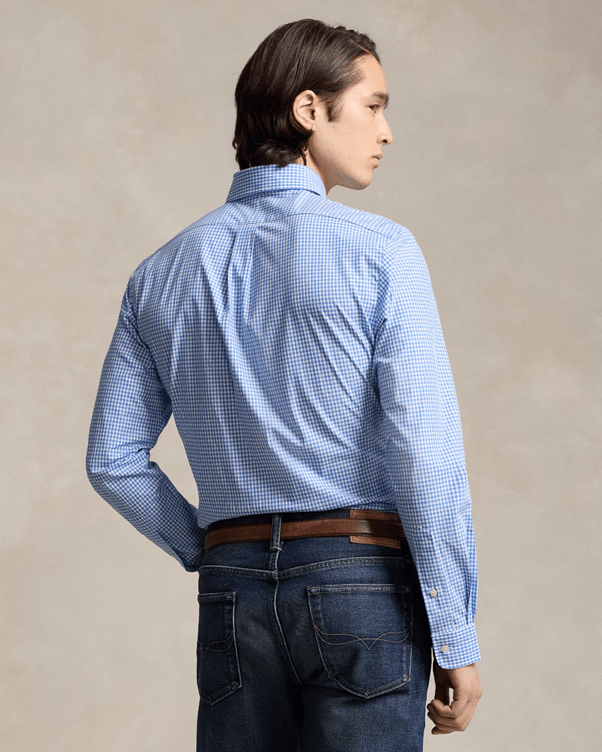 Load image into Gallery viewer, Ralph Lauren Mens Custom Fit Stretch Poplin Shirt - Check
