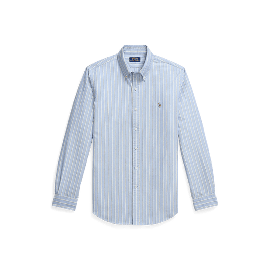 Ralph Lauren Mens Custom Fit Striped Oxford Shirt