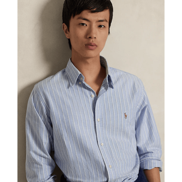 Load image into Gallery viewer, Ralph Lauren Mens Custom Fit Striped Oxford Shirt
