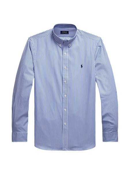 Load image into Gallery viewer, Polo Ralph Lauren Mens Custom Fit Striped Stretch Poplin Shirt
