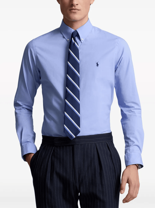 Ralph Lauren Mens Custom Fit Stretch Poplin Shirt