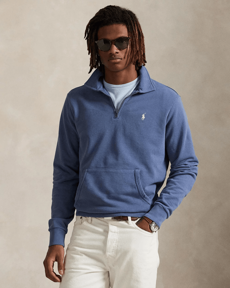 Load image into Gallery viewer, Ralph Lauren Mens Loopback Fleece Quarter-Zip Sweatshirt
