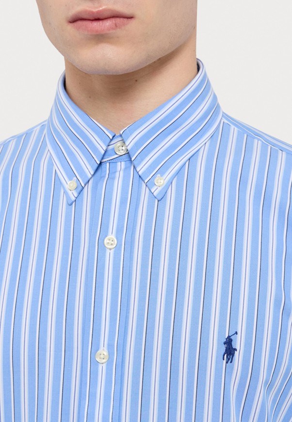 Load image into Gallery viewer, Polo Ralph Lauren Mens Custom Fit Striped Stretch Poplin Shirt
