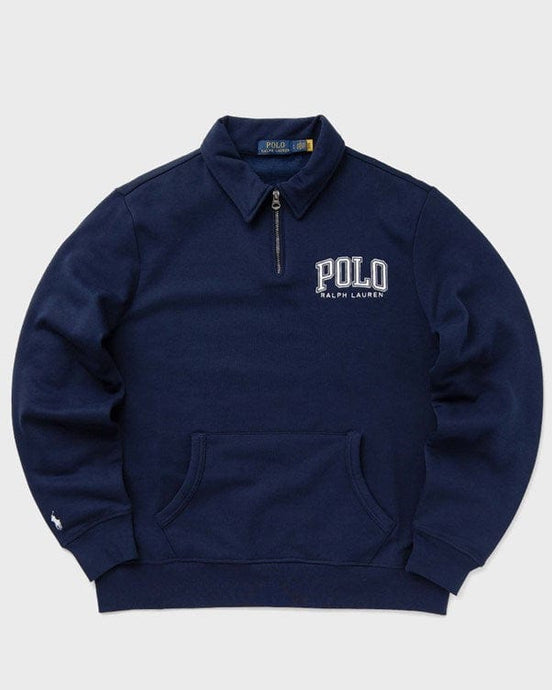 Ralph Lauren Mens Logo Fleece Collared Sweatshirt