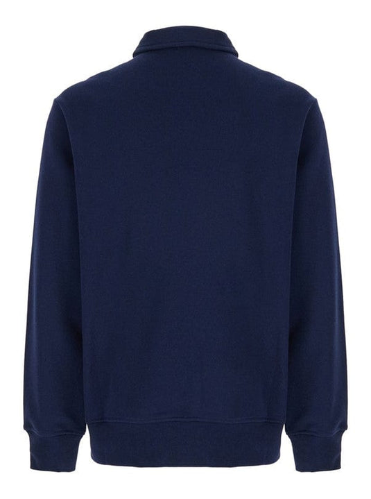 Ralph Lauren Mens Logo Fleece Collared Sweatshirt