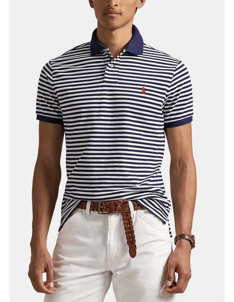 Load image into Gallery viewer, Ralph Lauren Mens Custom Slim Fit Striped Polo
