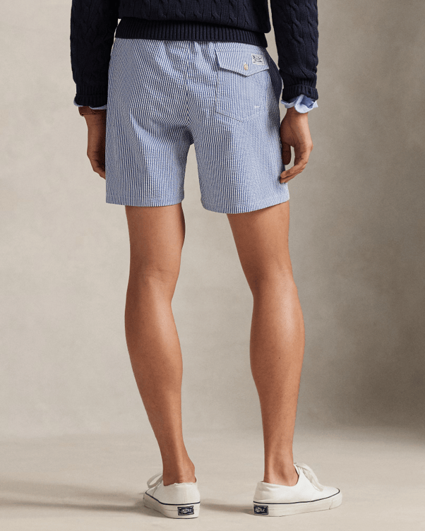 Load image into Gallery viewer, Ralph Lauren Mens Seersucker Classic Swim Trunk
