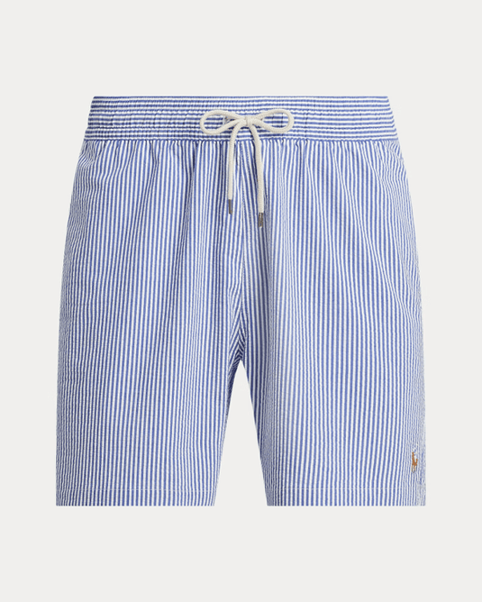 Ralph Lauren Mens Seersucker Classic Swim Trunk