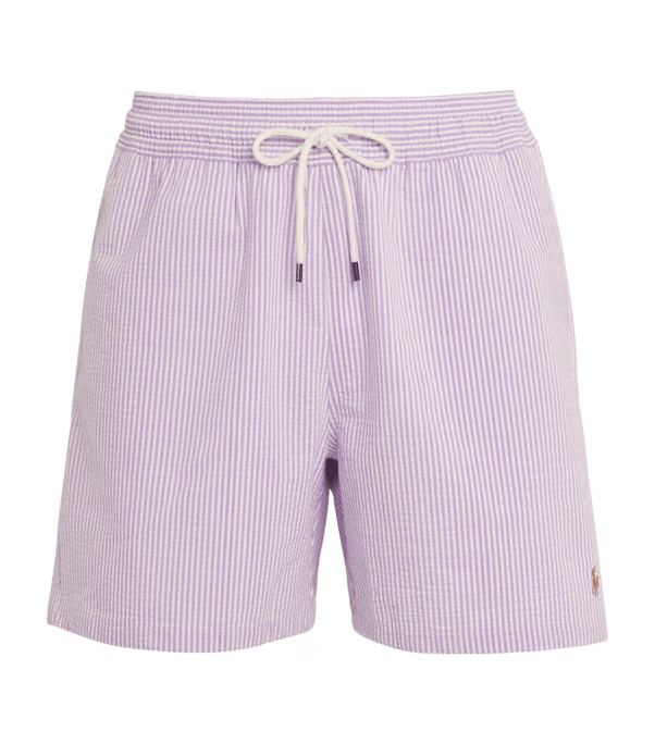 Load image into Gallery viewer, Ralph Lauren Mens Seersucker Classic Swim Trunk
