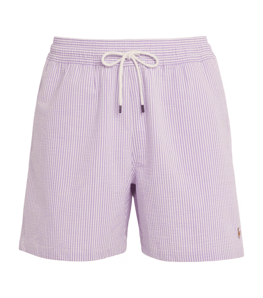 Ralph Lauren Mens Seersucker Classic Swim Trunk