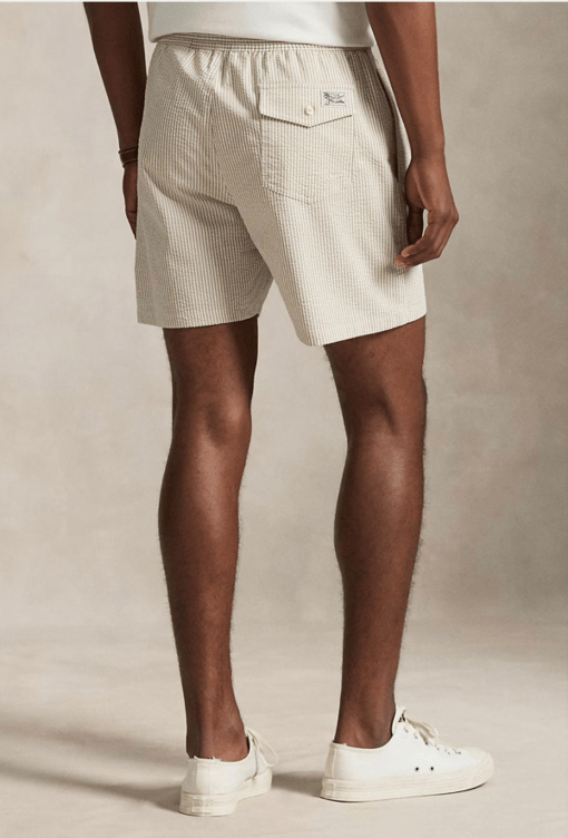 Load image into Gallery viewer, Ralph Lauren Mens Seersucker Classic Swim Trunk
