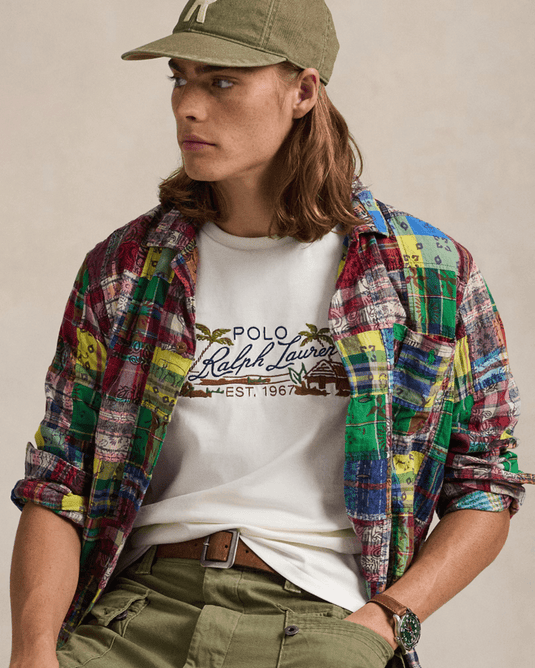 Ralph Lauren Mens Classic Fit Embroidered Jersey T-Shirt