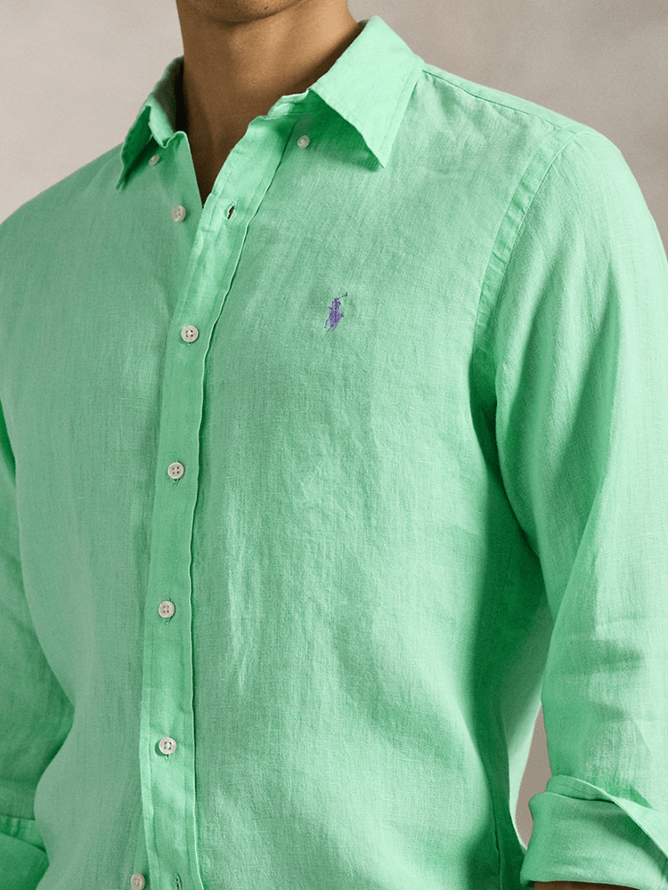 Load image into Gallery viewer, Ralph Lauren Mens Custom Fit Linen Shirt
