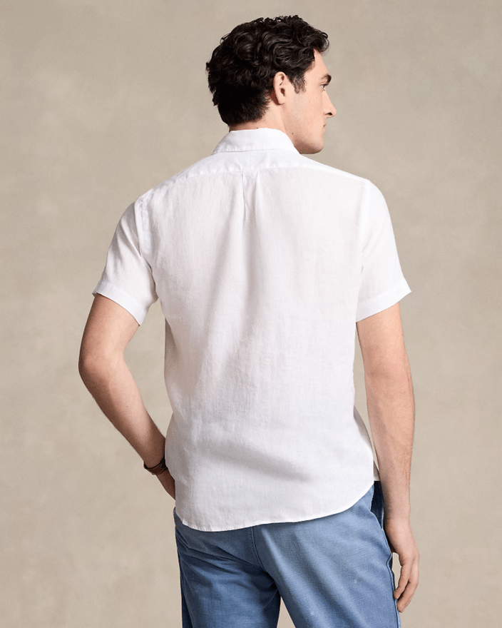 Load image into Gallery viewer, Ralph Lauren Mens Custom Fit Short Sleeve Linen Shirt
