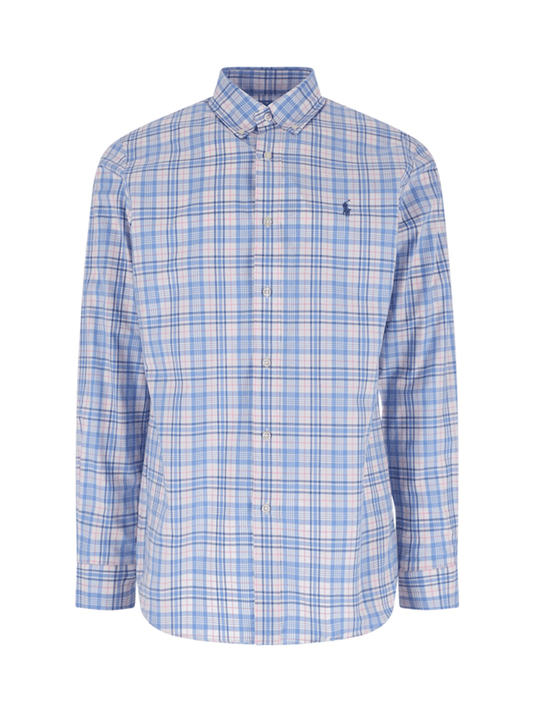Ralph Lauren Mens Stretch Custom Fit Check Shirt