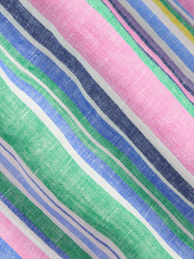 Load image into Gallery viewer, Ralph Lauren Mens Custom Fit Stripe Linen Shirt
