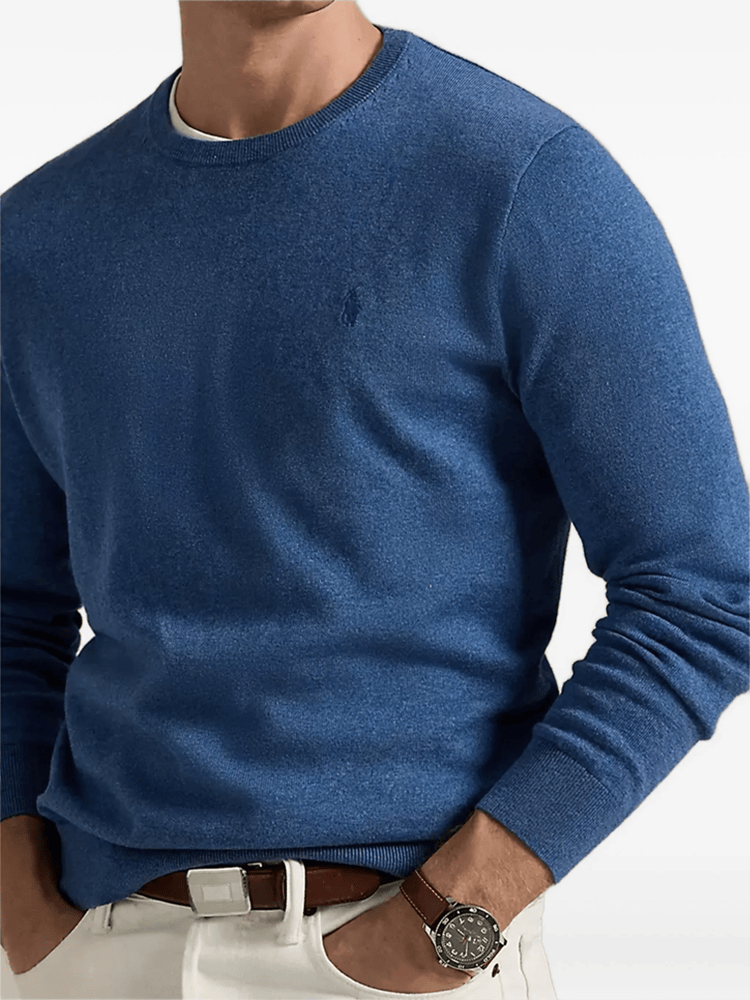 Load image into Gallery viewer, Ralph Lauren Mens Cotton-Cashmere Crewneck Sweater
