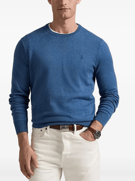 Ralph Lauren Mens Cotton-Cashmere Crewneck Sweater