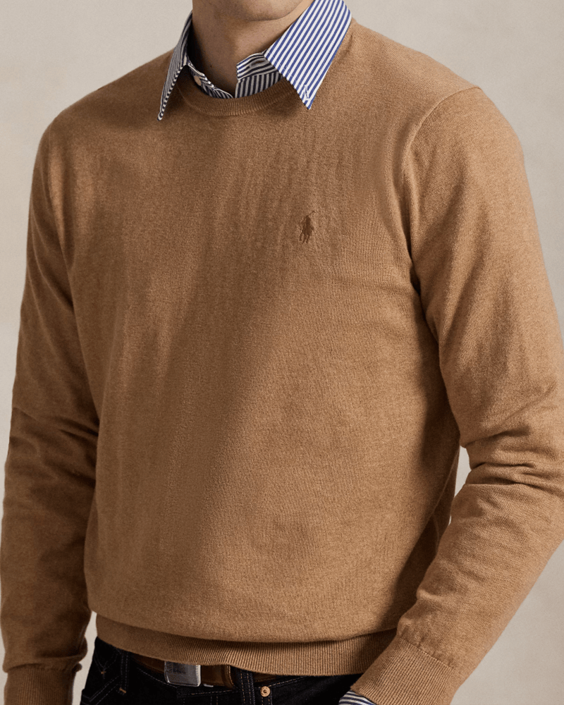 Load image into Gallery viewer, Ralph Lauren Mens Cotton-Cashmere Crewneck Sweater
