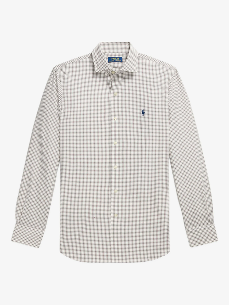 Load image into Gallery viewer, Polo Ralph Lauren Mens Custom Fit Stretch Check Poplin Shirt
