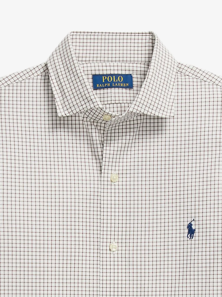 Load image into Gallery viewer, Polo Ralph Lauren Mens Custom Fit Stretch Check Poplin Shirt
