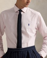 Polo Ralph Lauren Mens Custom Fit Stretch Check Poplin Shirt