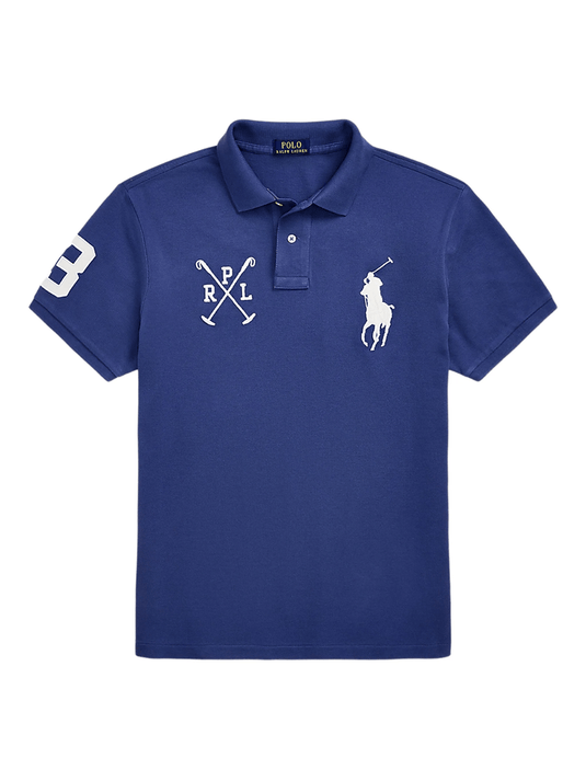 Ralph Lauren Mens Custom Slim Fit Big Pony Mesh Polo Shirt