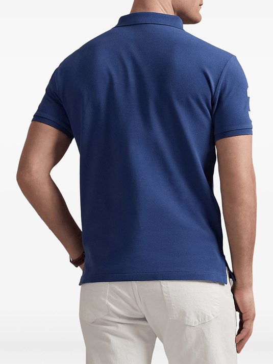 Ralph Lauren Mens Custom Slim Fit Big Pony Mesh Polo Shirt