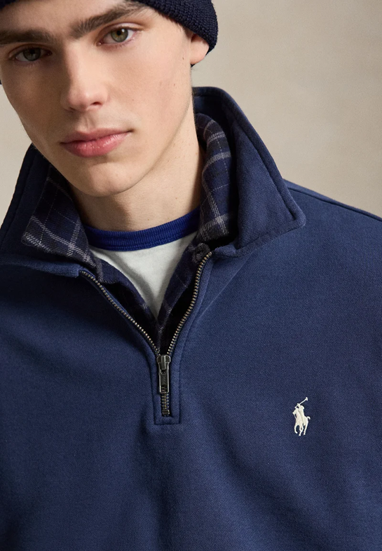 Load image into Gallery viewer, Polo Ralph Lauren Mens Loopback Fleece Quarter-Zip Sweatshirt
