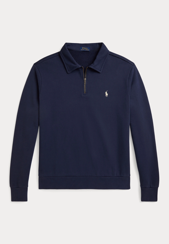 Load image into Gallery viewer, Polo Ralph Lauren Mens Loopback Fleece Quarter-Zip Sweatshirt
