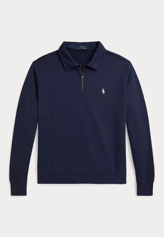 Polo Ralph Lauren Mens Loopback Fleece Quarter-Zip Sweatshirt