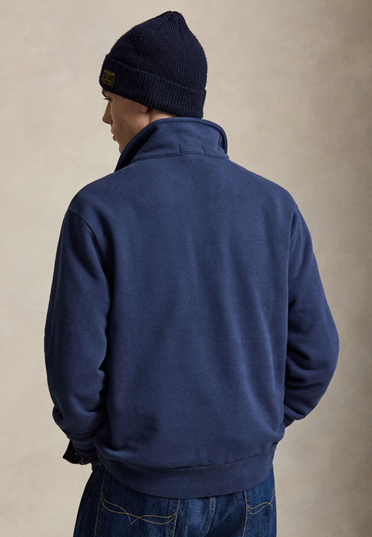 Polo Ralph Lauren Mens Loopback Fleece Quarter-Zip Sweatshirt