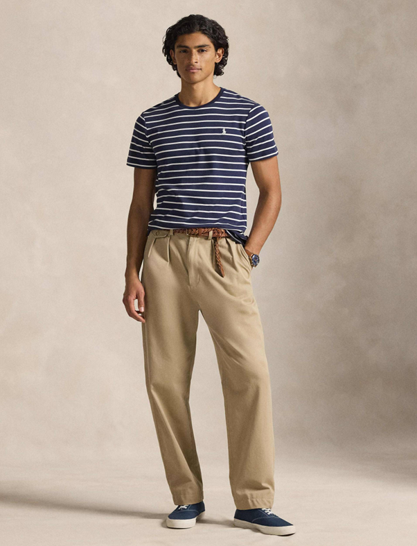 Load image into Gallery viewer, Polo Ralph Lauren Mens Custom Slim Striped Soft Cotton T-Shirt
